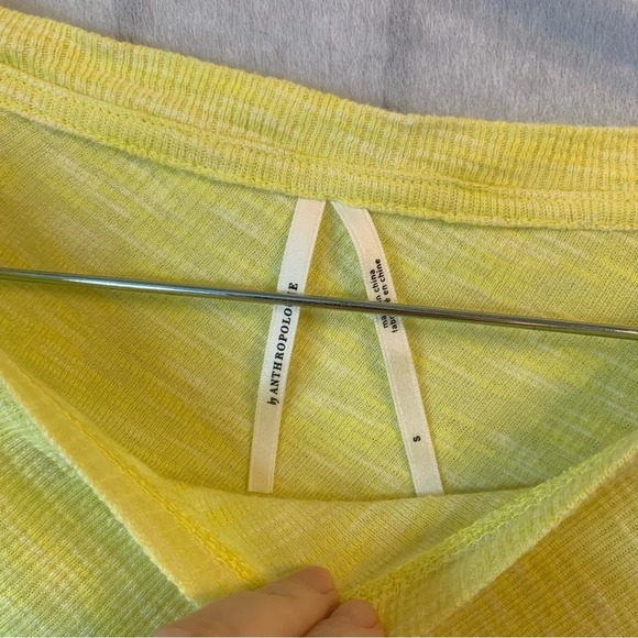 Anthropologie Damiana Pullover Slouchy Yellow Knit S - Picture 5 of 9